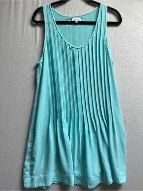 Babaton Aqua Sleeveless Pleated sleeveless Dress Sz M
